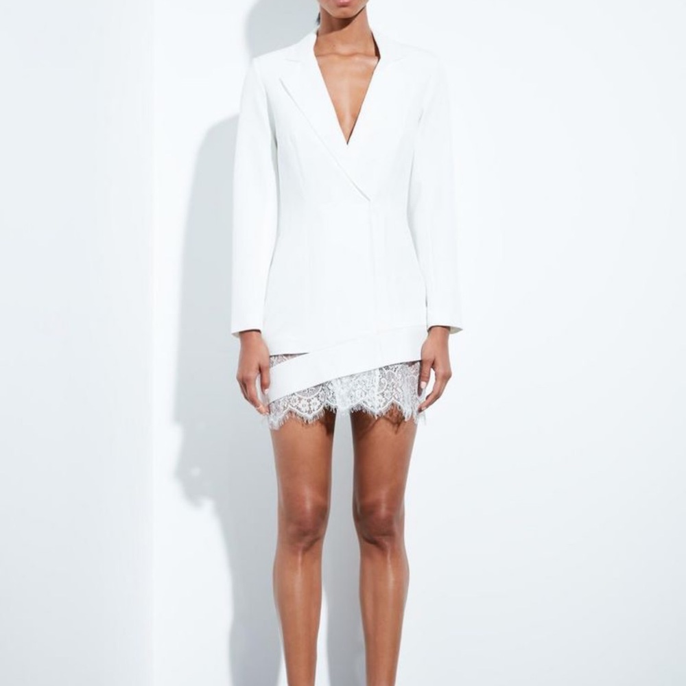 White blazer dress